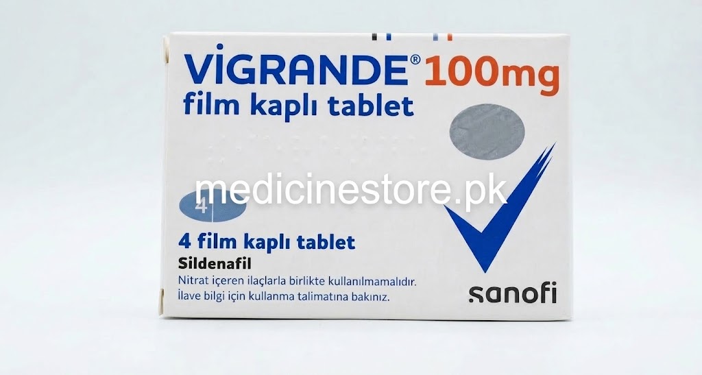 vigrande 100mg VIGRANDE 100mg Tablets (Sildenafil) - Image 1